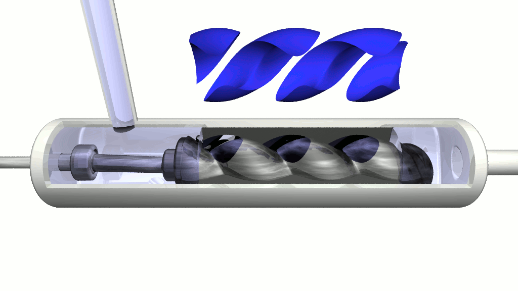 Progressive cavity pump illustrative animation