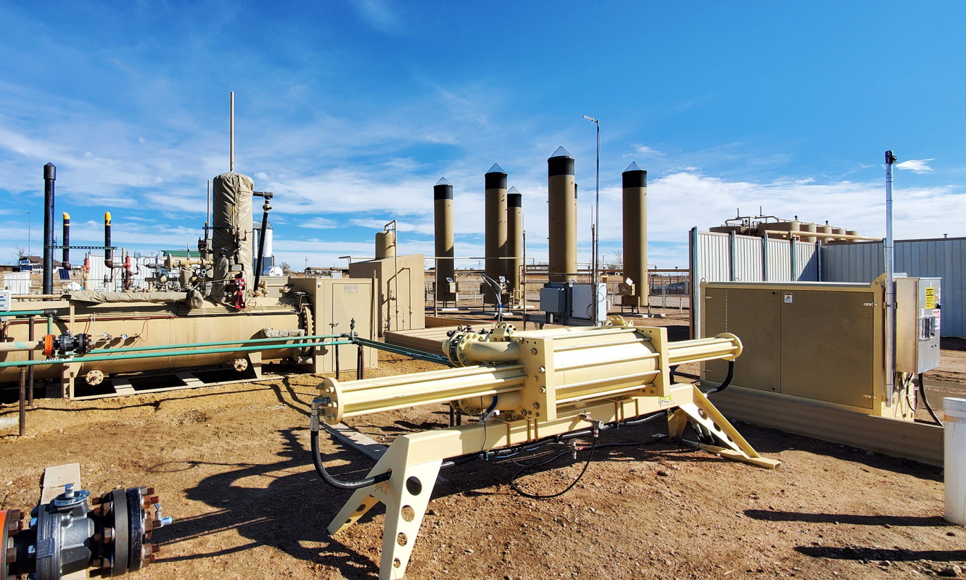 IJACK XFER multiphase fluid transfer and booster pump replaces satellite facilities and can be used as a powerful booster pump for injection wells